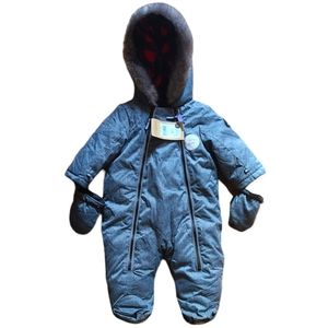 Pram suit 1pc snow suit with mittens